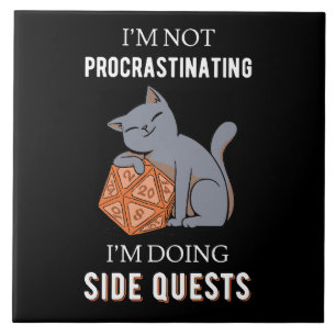 Azulejo No Estoy Procrastinando Estoy Haciendo Misiones Se