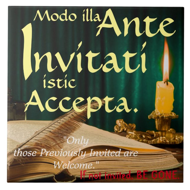 Azulejo No hay abogados. (en latín) (Frente)