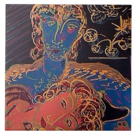 Azulejo ¡¡No hay Bits traviesos!! Mosaico de cerámica resi