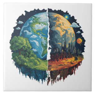 Azulejo No matemos el planeta