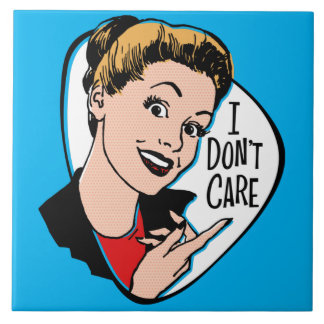 Azulejo No me importa la tela cerámica