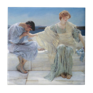 Azulejo No me preguntes más de Sir Lawrence Alma Tadema
