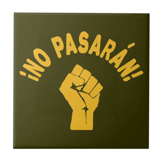 Azulejo No Pasaran - No Pasarán (Frente)