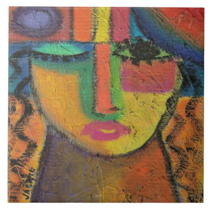 Azulejo No preguntes sobre la pintura acrílica abstracta e