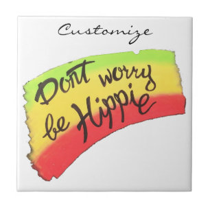 Azulejo No te preocupes por ser hippie Thunder_Cove
