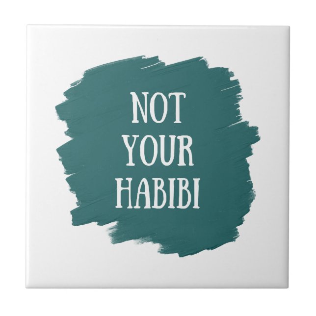 Azulejo No tu Habibi (Frente)