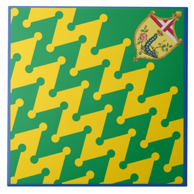 Azulejo Nobile Contrada del Bruco (Caterpillar) Palio (Frente)