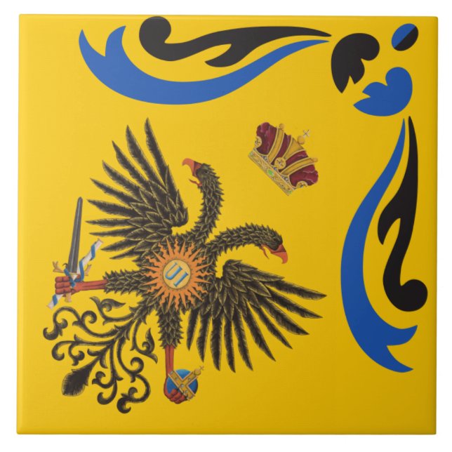 Azulejo Nobile Contrada dell'Aquila Palio di Siena (Águila (Frente)