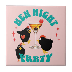 Azulejo Noche de gallinas, Despedida de soltera gallinas d