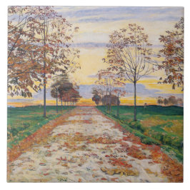Azulejo Noche de otoño (por Ferdinand Hodler)