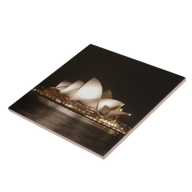 Azulejo Noche en la ópera Cerámica Tile (Lado)