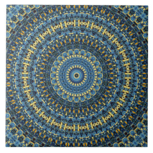 Azulejo Noche estrellada de Van Gogh abstracta groovy boho
