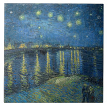Noche estrellada sobre el río Ródano (por van Gogh