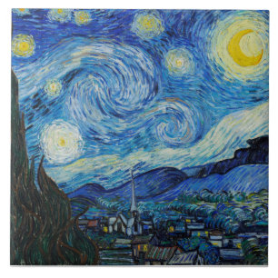 Azulejo Noche estrellada, Van Gogh