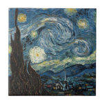 Azulejo Noche Van Gogh Starry<br><div class="desc">Noche estrellada de pintura Vincent Van Gogh</div>
