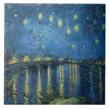 Noche Van Gogh Starry sobre el Ródano