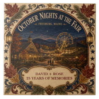Azulejo Noches de Octubre Personalizadas Feria Fryeburg Ma