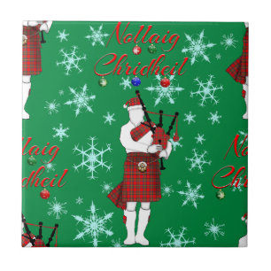 Azulejo Nollaig Chridheil Escocia Feliz Navidad Escocia