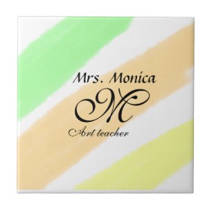 Azulejo Nombre de las rayas de color verde amarillo del pr