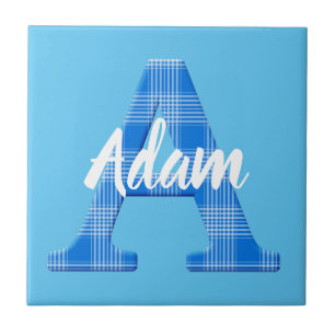 Azulejo Nombre de niño personalizado Cuadro Letra A