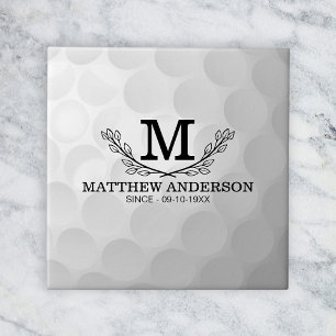 Azulejo Nombre del patrón de bola de golf personalizado Mo