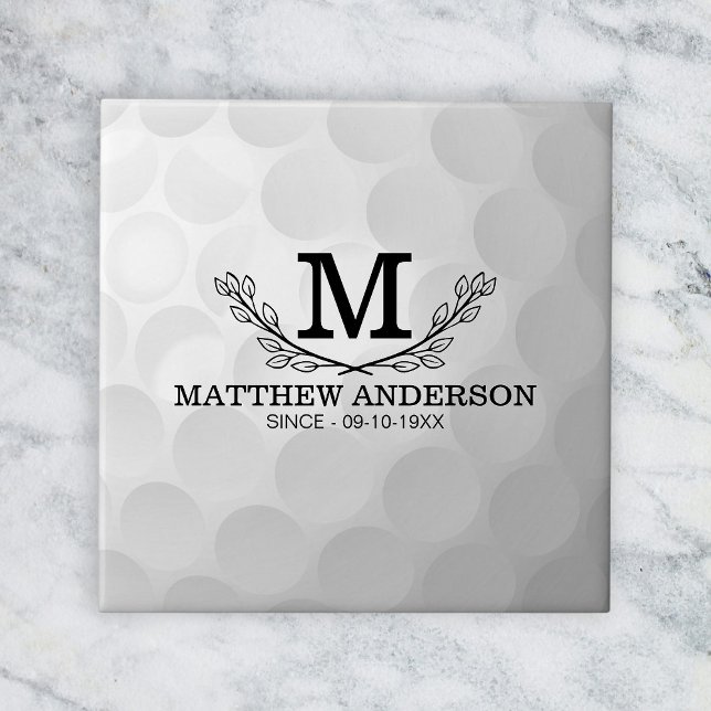 Azulejo Nombre del patrón de bola de golf personalizado Mo (Subido por el creador)
