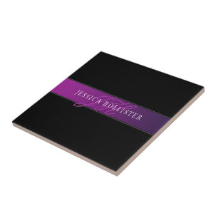 Azulejo Nombre elegante y comienzo/s monogramado