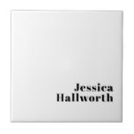 Azulejo Nombre mínimo retro moderno o plantilla de negocio<br><div class="desc">Un diseño de estilo moderno que puede ser personalizar como se ve.</div>