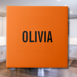 Azulejo Nombre moderno del Naranja del atardecer | Minimal