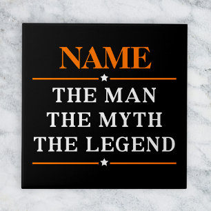 Azulejo Nombre Personalizado El Hombre El Mito La Leyenda