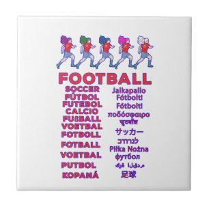 Azulejo Nombres multilingües de mujeres futbolistas para f