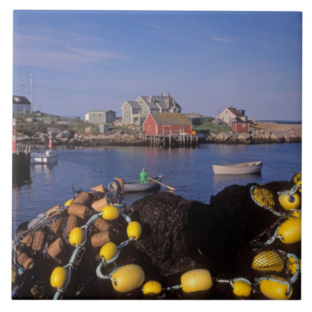 Azulejo Norteamérica, Canadá, Nueva Escocia, Peggy's (Frente)