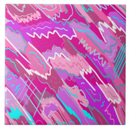Azulejo Nostalgia de Nostalgia Pop Art en Magenta