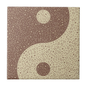 Azulejo Notas musicales de Yin Yang