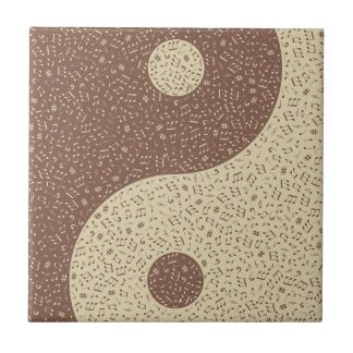Azulejo Notas musicales de Yin Yang