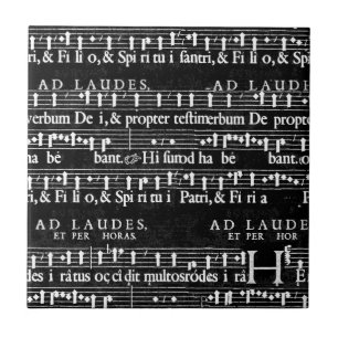 Azulejo notas musicales gruesas