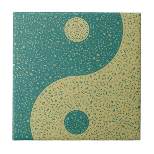 Azulejo Notas musicales Yin Yang