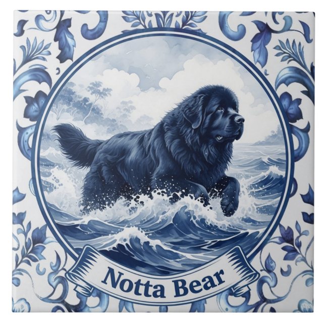 Azulejo Notta Bear Delft Azul Terranova (Frente)