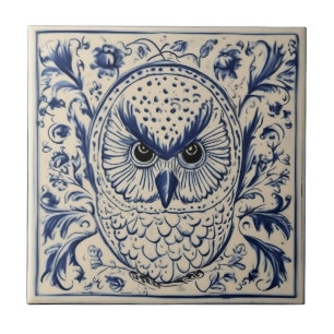 Azulejo Noveau dala azul y blanco sueco
