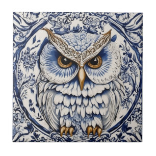 Azulejo Noveau dala azul y blanco sueco
