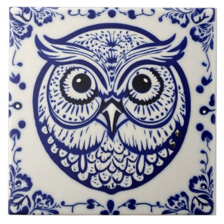 Azulejo Noveau dala azul y blanco sueco