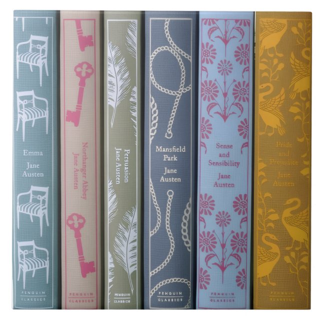 Azulejo novelas de Jane Austen   (Frente)