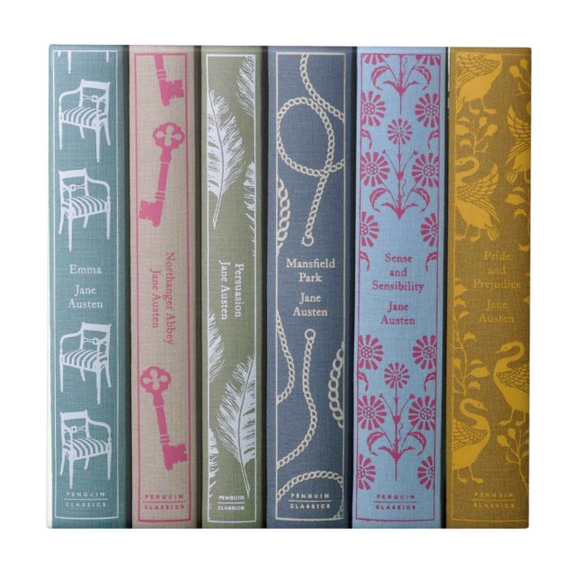 Azulejo Novelas de Jane Austen  (Frente)
