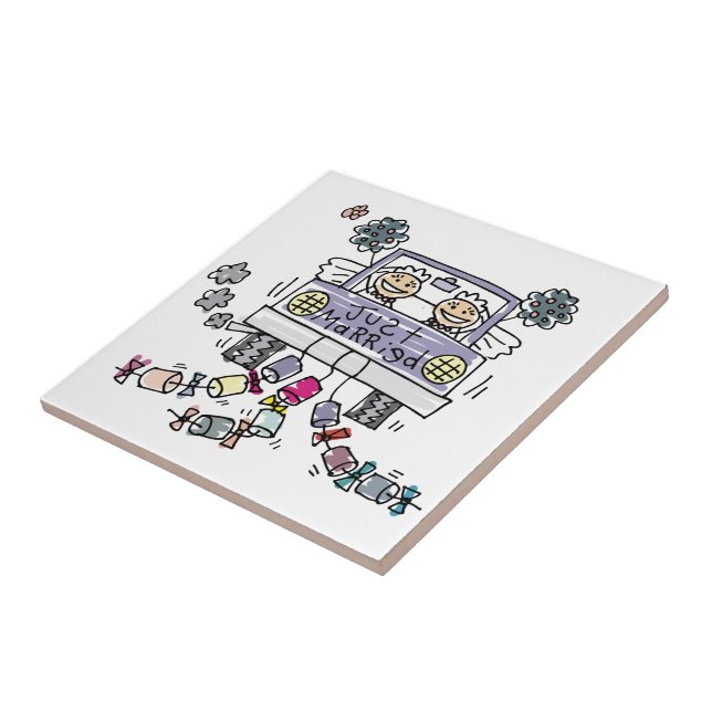 Azulejo Novias Bodas lesbianas (Lado)