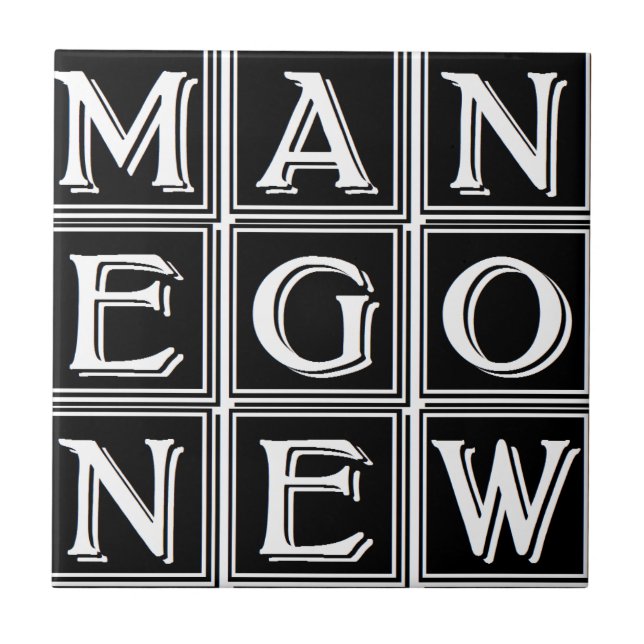 Azulejo Now new man (Frente)