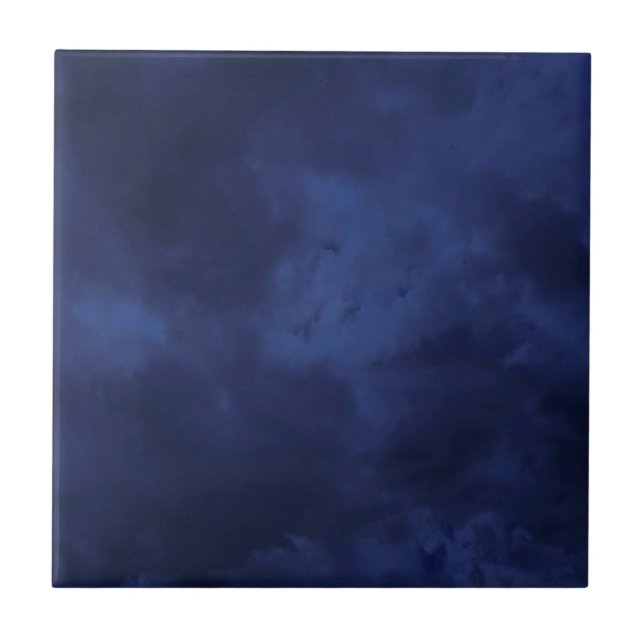 Azulejo Nubes azul marino (Frente)