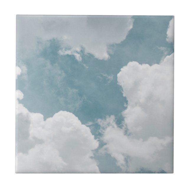 Azulejo nubes esponjosas (Frente)