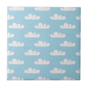 Azulejo Nubes nubes nubladas cielo azul Dotty