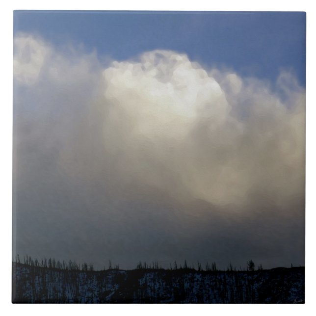 Azulejo Nubes sobre el barranco (Frente)
