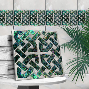 Azulejo Nudo celta - Abalone Shell y perla